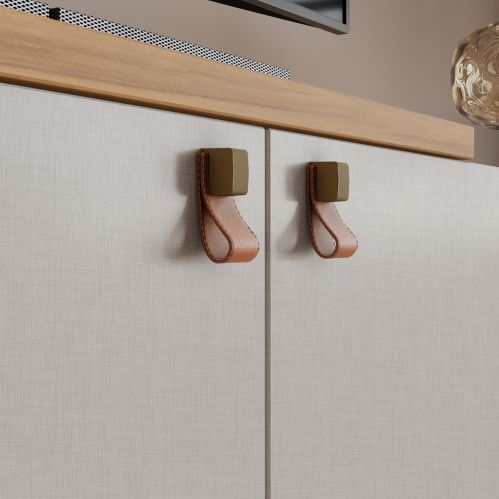 Puxadores em Couro Sintético